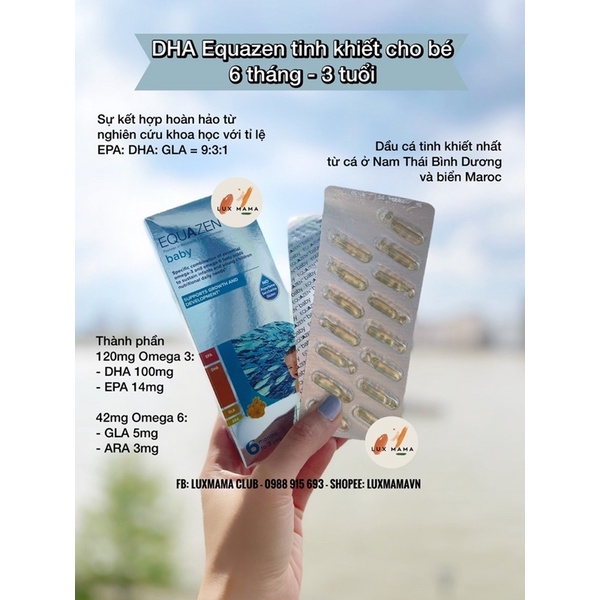 DHA Equazen cho bé 6 tháng đến 3 tuổi