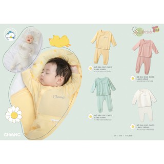 Bộ dài tay cúc chéo sơ sinh Chaang - BST sơ sinh Chaang