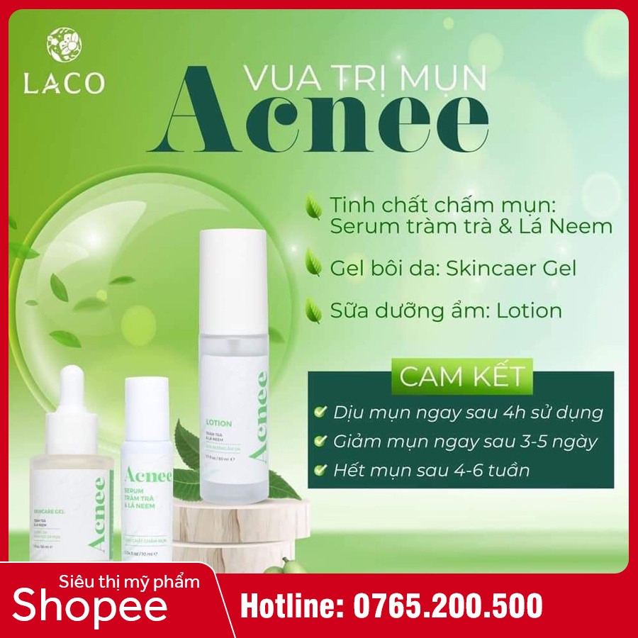 Acnee Serum - Serum chấm mụn LACO tràm trà & lá neem Acnee, giúp làm diu vùng da mụn | BigBuy360 - bigbuy360.vn