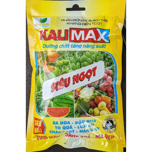 Phân bón Kali trắng siêu ngọt, kalimax 1kg. Tăng ngọt quả, lớn quả, chắc quả