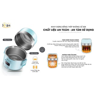 Nồi Cơm Điện Mini Đa Năng Bear DFH -B20J1 [Hàng nội địa order]