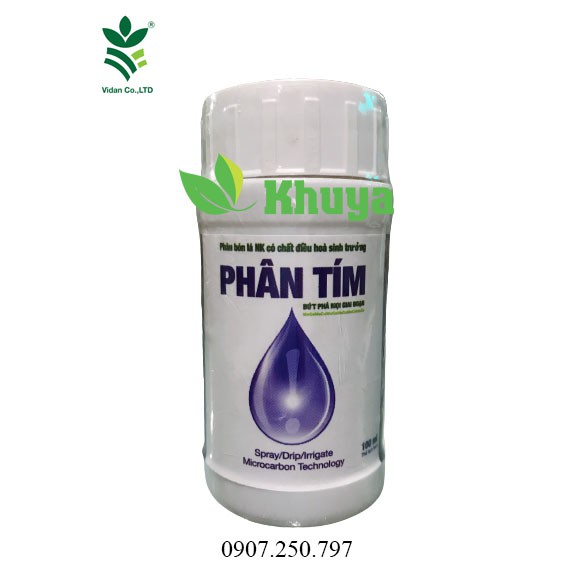 Phân bón lá Vidan Phân tím 100ml Đậm Đặc Bung đọt - Ra rễ - Phì trái