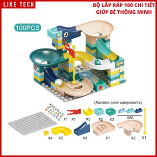 Bộ Đồ Chơi Lắp Ghép 100 Mảnh Dành Cho Bé LIKETECH - Đồ Chơi Lắp Ráp Đường Đua Bi Giúp Bé Kích Thích Sáng Tạo