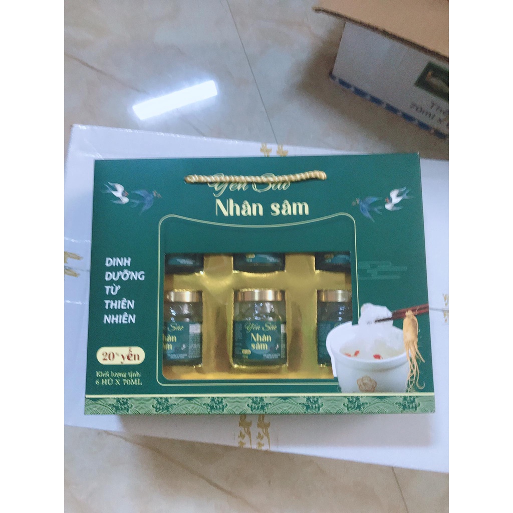 Yến Sào Nhân Sâm ( Hộp 6 hũ x 70ml )