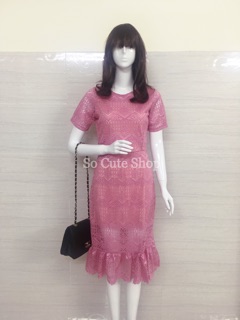Đầm váy ren đuôi cá Hàng QC