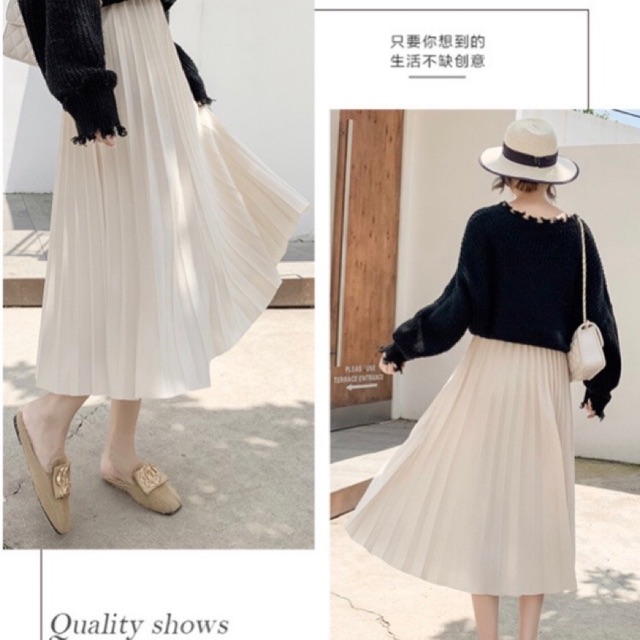 CHÂN VÁY DÀI DẬP LY