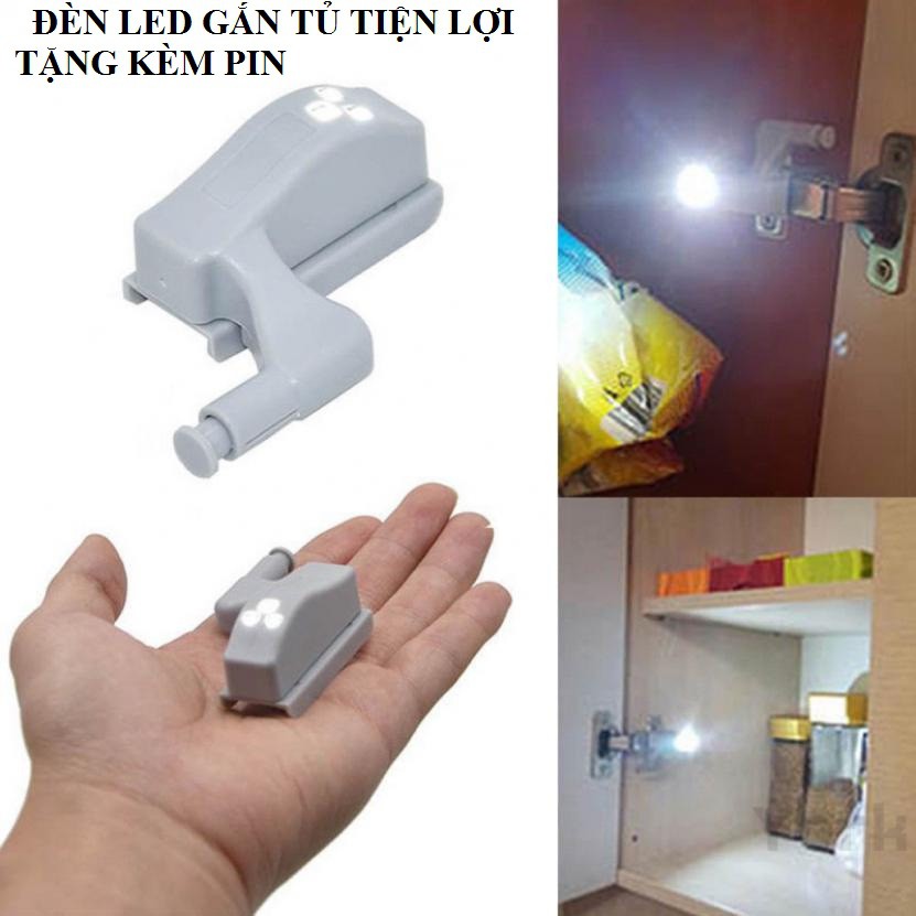 Bộ đèn led dùng pin gắn cửa tủ vô cùng tiện lợi Tặng kèm pin