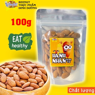 (100g) Hạnh Nhân Tách Vỏ Sấy Tự Nhiên Làm sữa hạt Nhập Khẩu Mỹ BeeNut