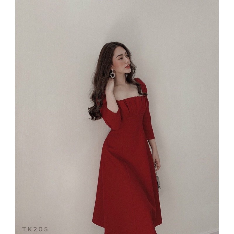 Đầm dự tiệc ❤️Hình thật 100%❤️Đầm dự tiệc tay lửng xếp li ngực | BigBuy360 - bigbuy360.vn