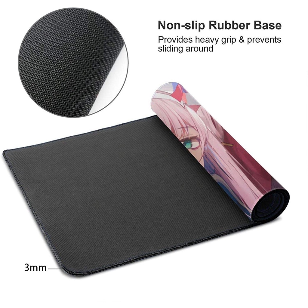 Tấm lót chuột cỡ lớn in hình GIGOGOU Zero Two  Waifu cho văn phòng và nhà ở