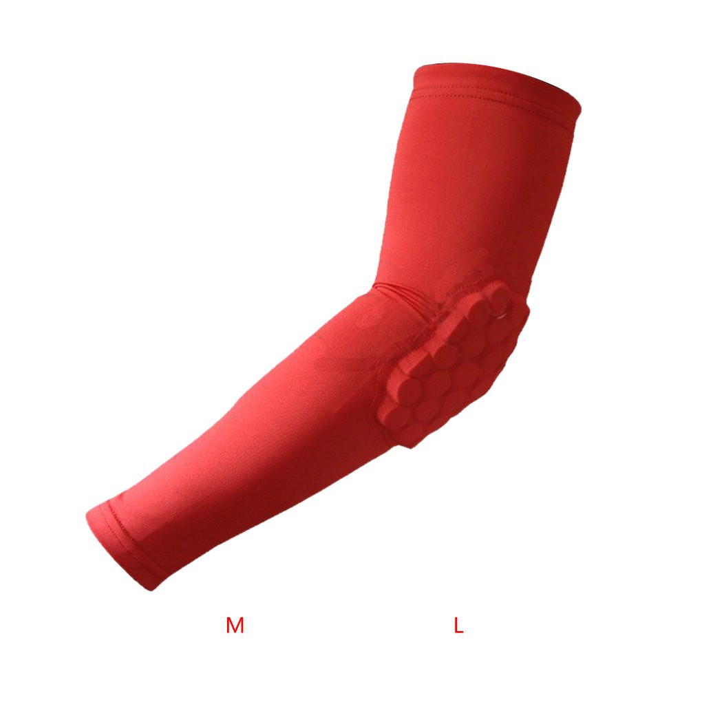Polyester Fabric Honeycomb Pad Arm Sleeve Elbow Support