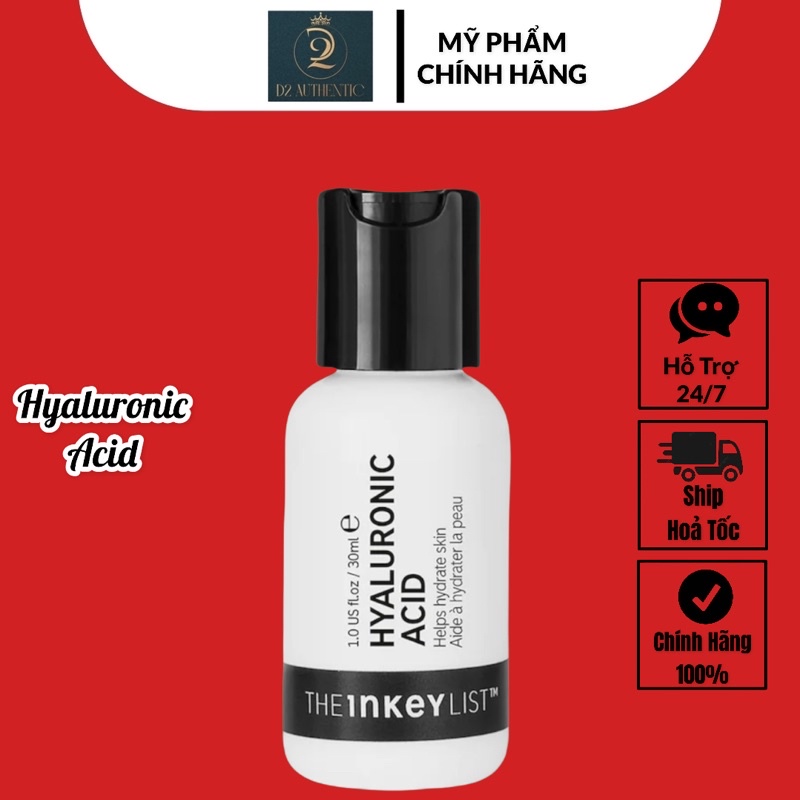 Serum cấp ẩm,cấp nước Hyaluronic Acid -The INKEY List