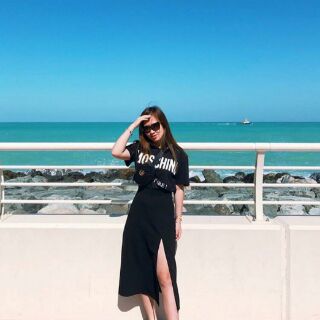 CHÂN VÁY MIDI XẺ TÀ