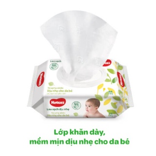 Khăn ướt Huggies không mùi (64 miếng/gói)