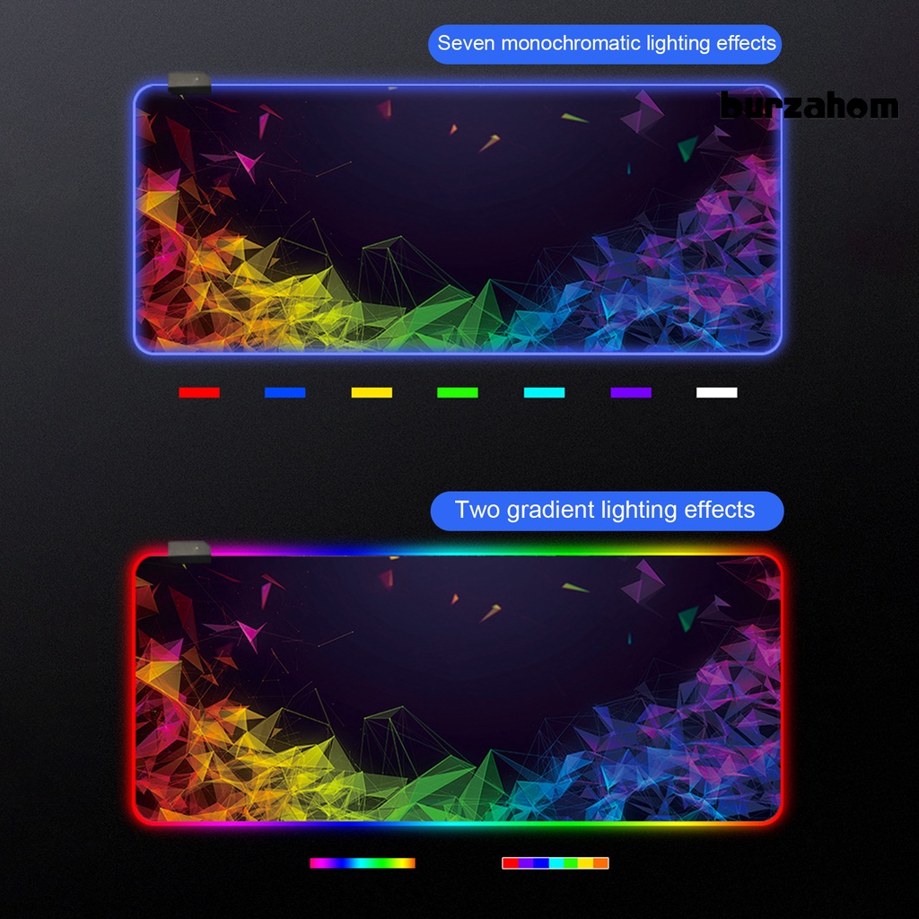 Thảm Lót Chuột Chơi Game Cỡ Lớn Chống Trượt Có Đèn LED RGB