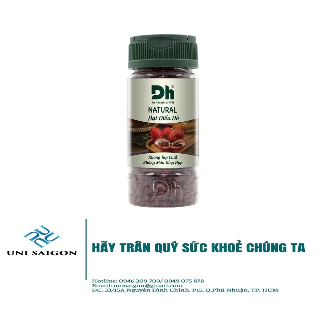 Hũ Natural Hạt Điều Đỏ - Thương hiệu DH Foods