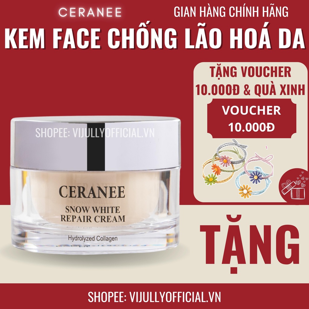 Kem collagen thủy phân thẩm thấu sâu tế bào da, chống lão hóa, căng bóng da xóa mờ thâm nám Ceranee Hàn Quốc chính hãng