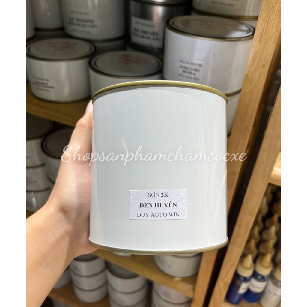 Màu đen huyền  - Sơn 2K đóng gói nhiều kích cỡ