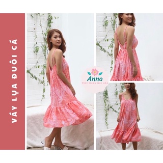 Váy đuôi cá chata cotton lụa cực xinh