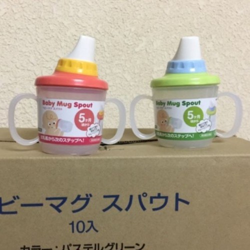 Bình tập hút, bình nước có vòi Baby Mug Spout - Hàng nội địa Nhật