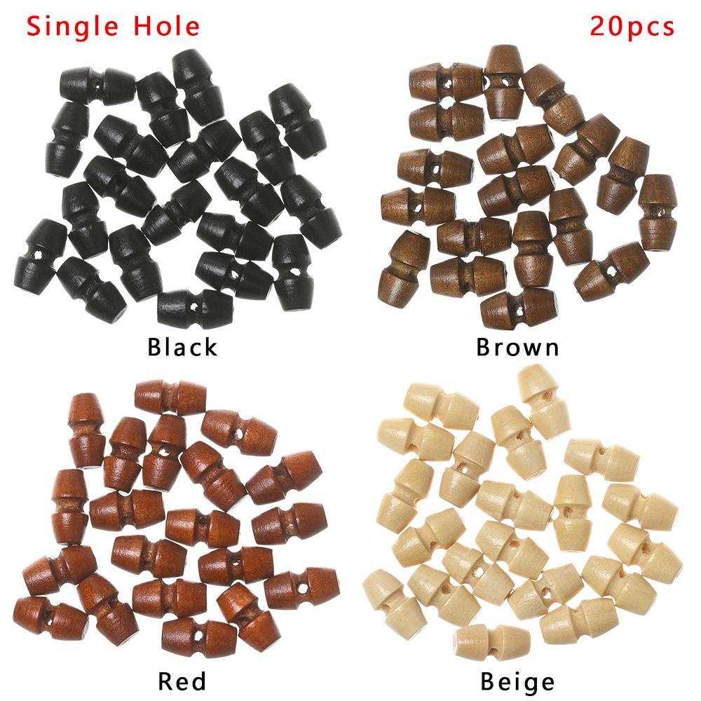 Set 20 / 40 Nút Gỗ Mini Trang Trí Thủ Công Cho Nhà Búp Bê