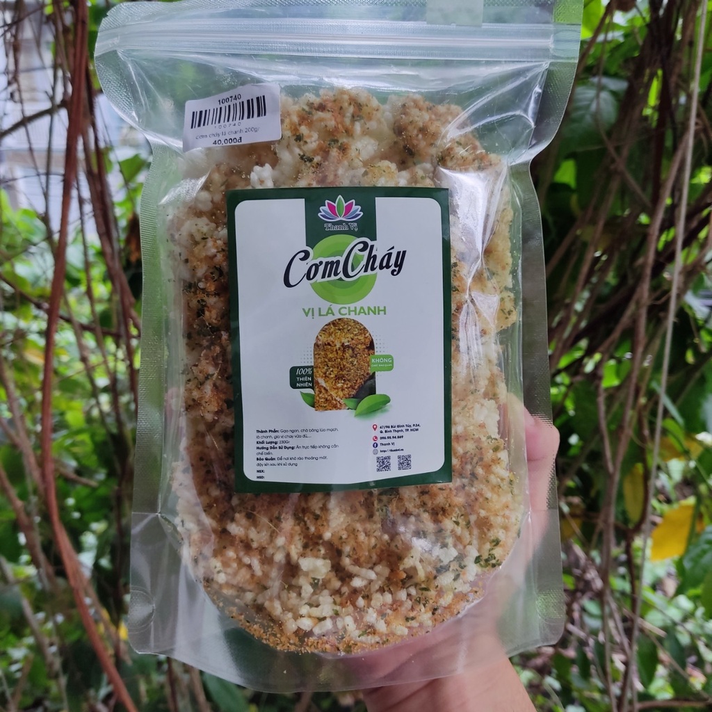 CƠM CHÁY VỊ MỚI LẠ CHAY MẶN ĐỀU DÙNG ĐƯỢC (LÁ CHANH)