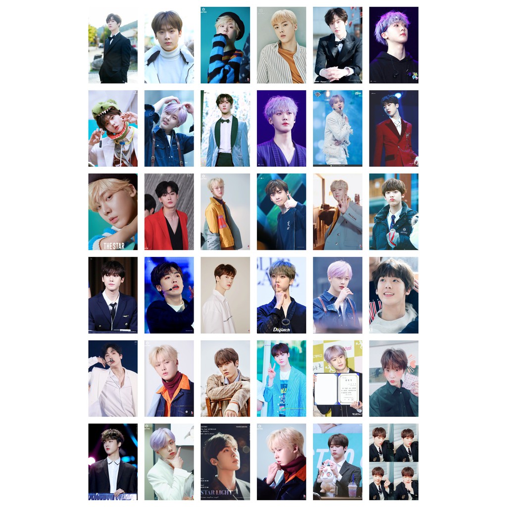 Lomo card 72 ảnh thành viên ASTRO - YOON SANHA