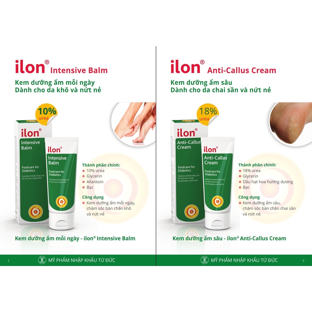 Kem Dưỡng Ẩm Da Tay Chân Ilon Anti-Callus Cream giảm khô nứt giúp da tay chân 75ml