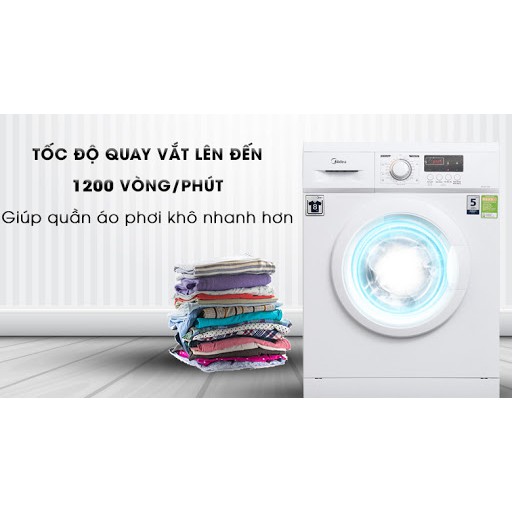 Máy giặt Midea 8 kg MFD80 - 1208