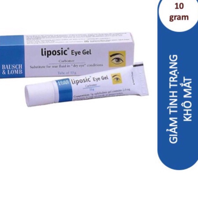 Gel tra mắt liposic eye gel 10g (hỗ trợ giảm khô mắt) (made in đức)