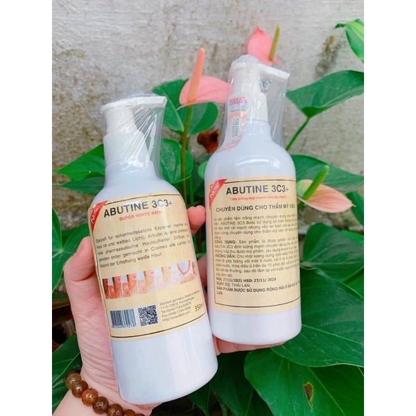 Ủ Trắng , Tắm Trắng ABUTINE 3C3  350ml , Dưỡng Trắng Da Toàn Thân.