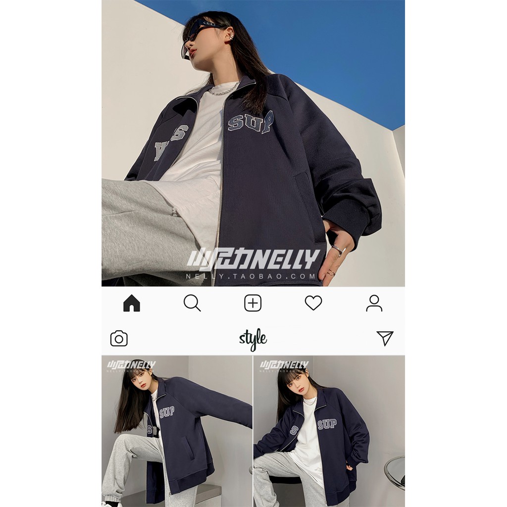 [SẴN] Áo khoác nỉ Nelly unisex mẫu mới 2021 mã 001 | BigBuy360 - bigbuy360.vn