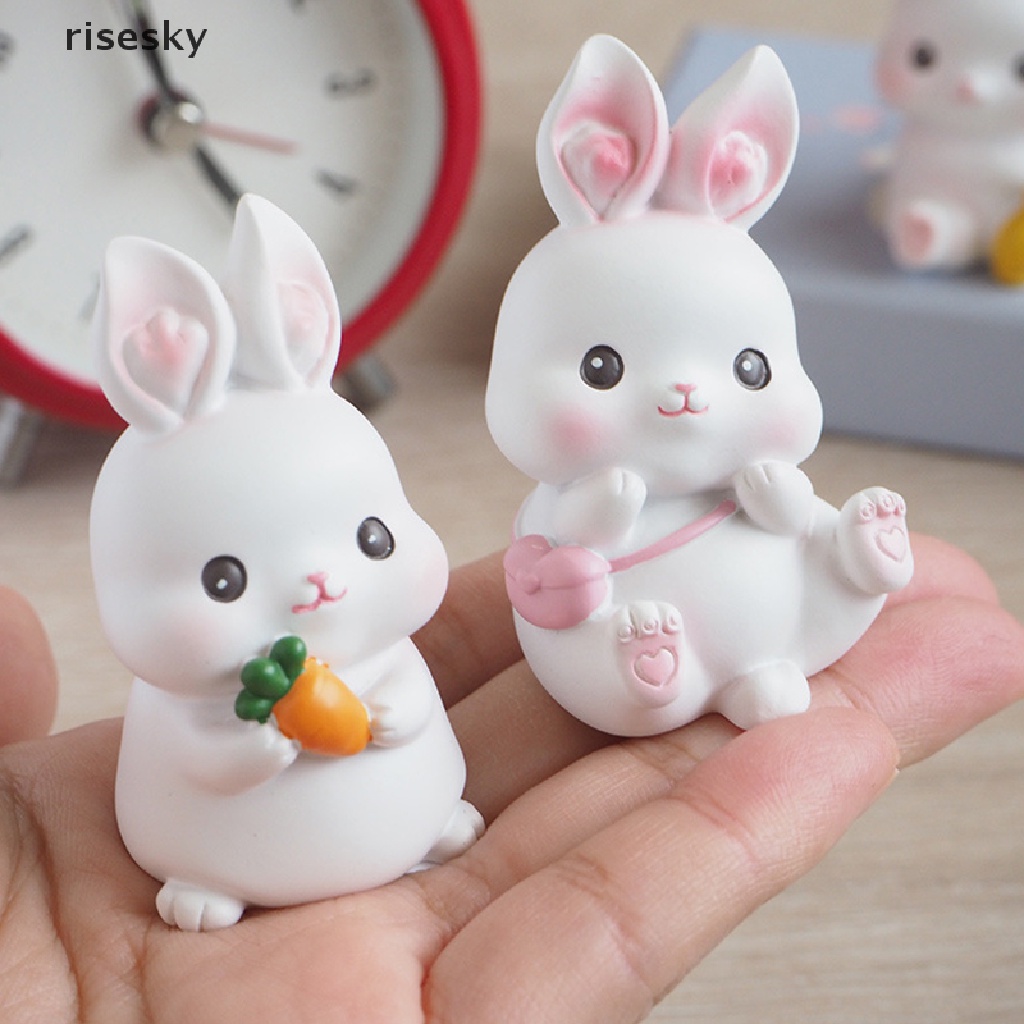 Khuôn Silicone Làm Bánh / Xà Phòng Hình Thỏ 3D DIY ♨Trên đó