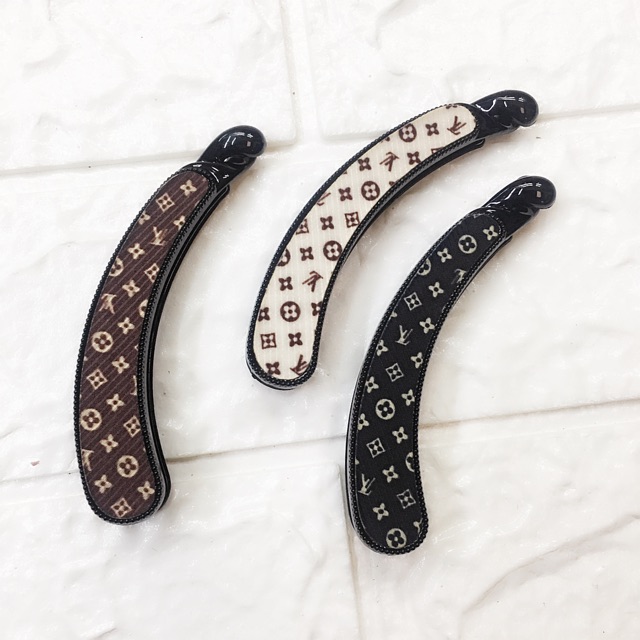 phụ kiện tóc:cặp dọc vải in chữ(CAPHHAB.B5)
