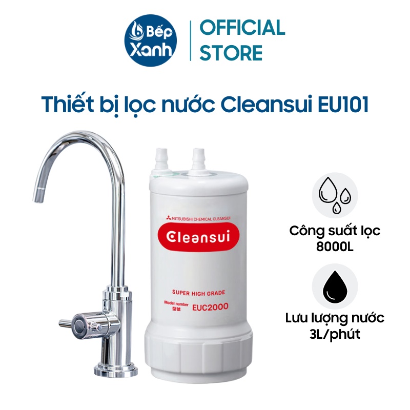 Thiết Bị Lọc Nước Lắp Dưới Bồn Rửa Mitsubishi Cleansui EU101 - Công Suất Lọc 8000L