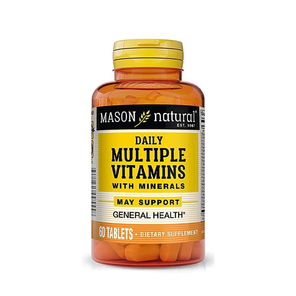 Viên uống bổ sung Vitamin khoáng chất tăng cường miễn dịch,sức khỏe mason natural Daily Multiple Vitamins