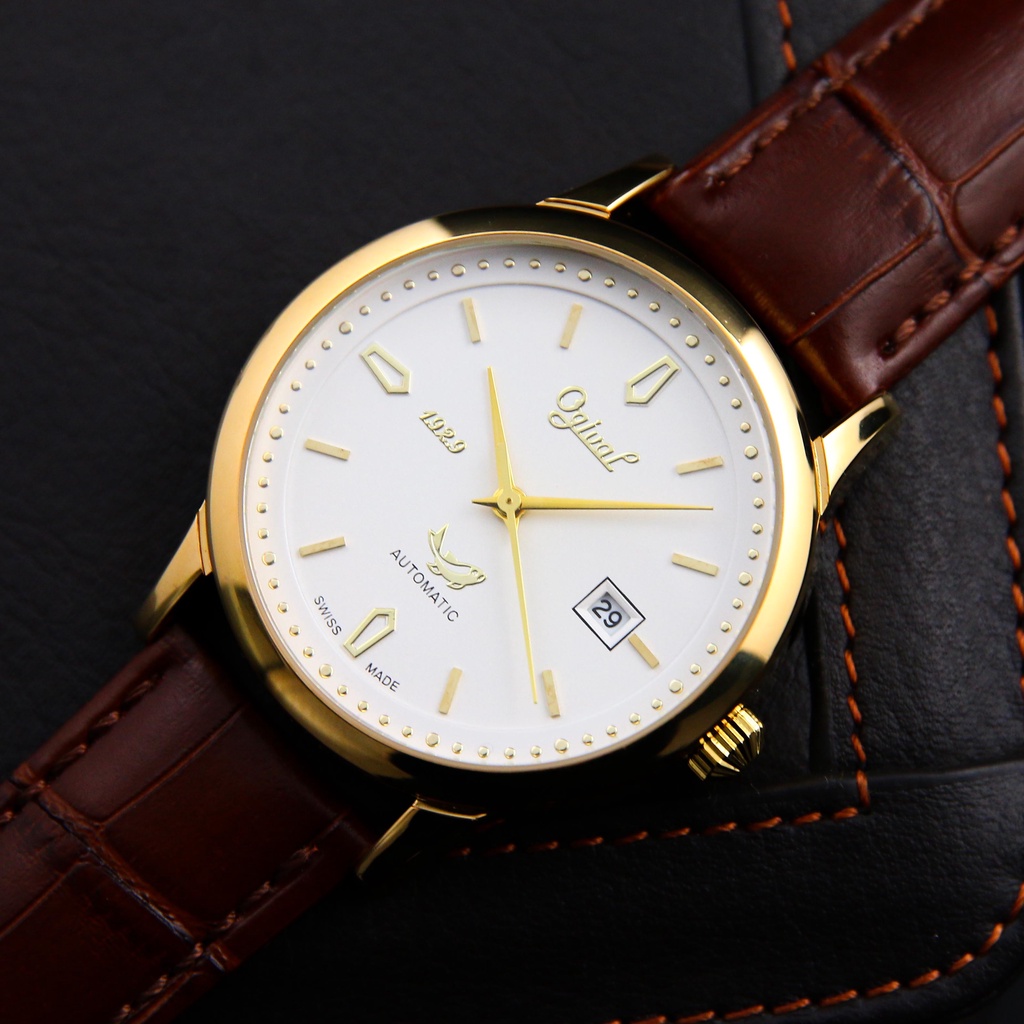Đồng Hồ Nam Ogival Máy Pin Kim Trôi - Khóa Bướm Xịn Xò - Dây Da, Có Lịch Ngày Cao Cấp  - Bảo Hành 12 Tháng Toàn Quốc | BigBuy360 - bigbuy360.vn