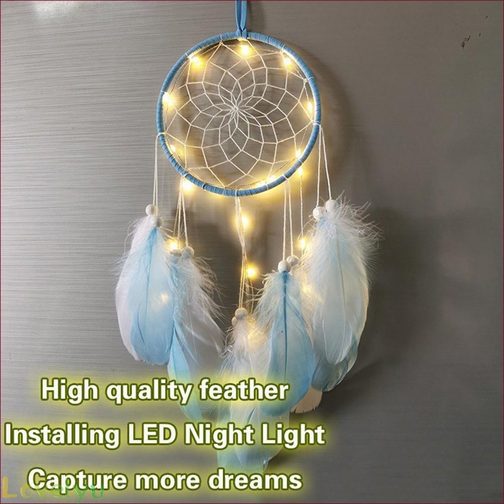 Dreamcatcher Có Đèn Led Trang Trí Nhà Cửa