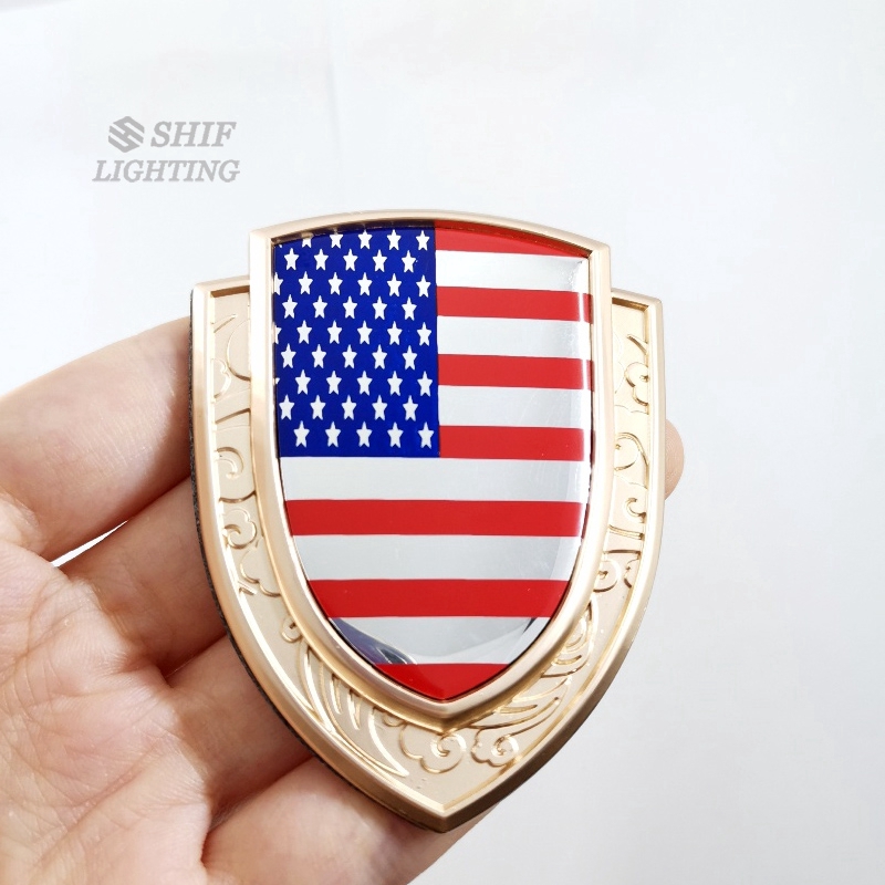 Miếng Dán Trang Trí Hình Lá Cờ Usa