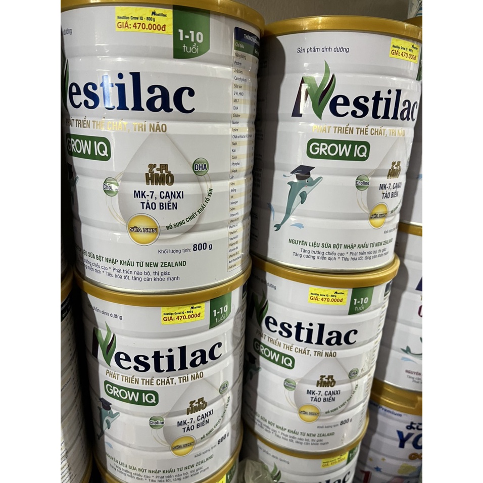 SỮA hiện đại THỂ CHẤT, trí tuệ - Sữa Bột Nestilac Grow IQ Lon 800g
