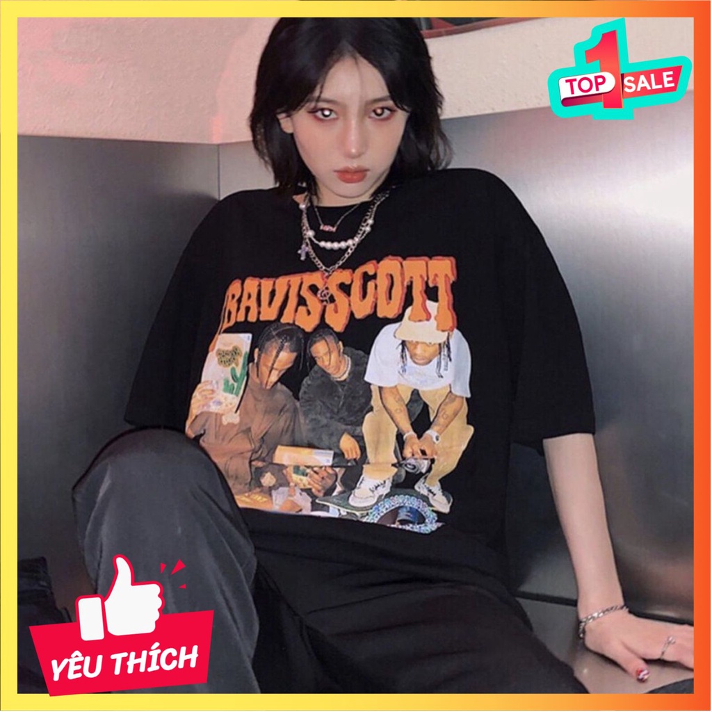 Áo thun nam nữ unisex tay lỡ Traviss Beolashopx, áo phông form rộng cổ tròn chất cotton đẹp