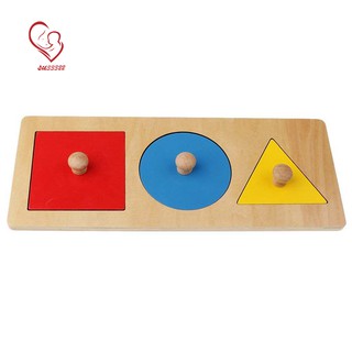 1 Kit Montessori Geometrie Wooden – Educational Game Early Learning Toy for Child Baby