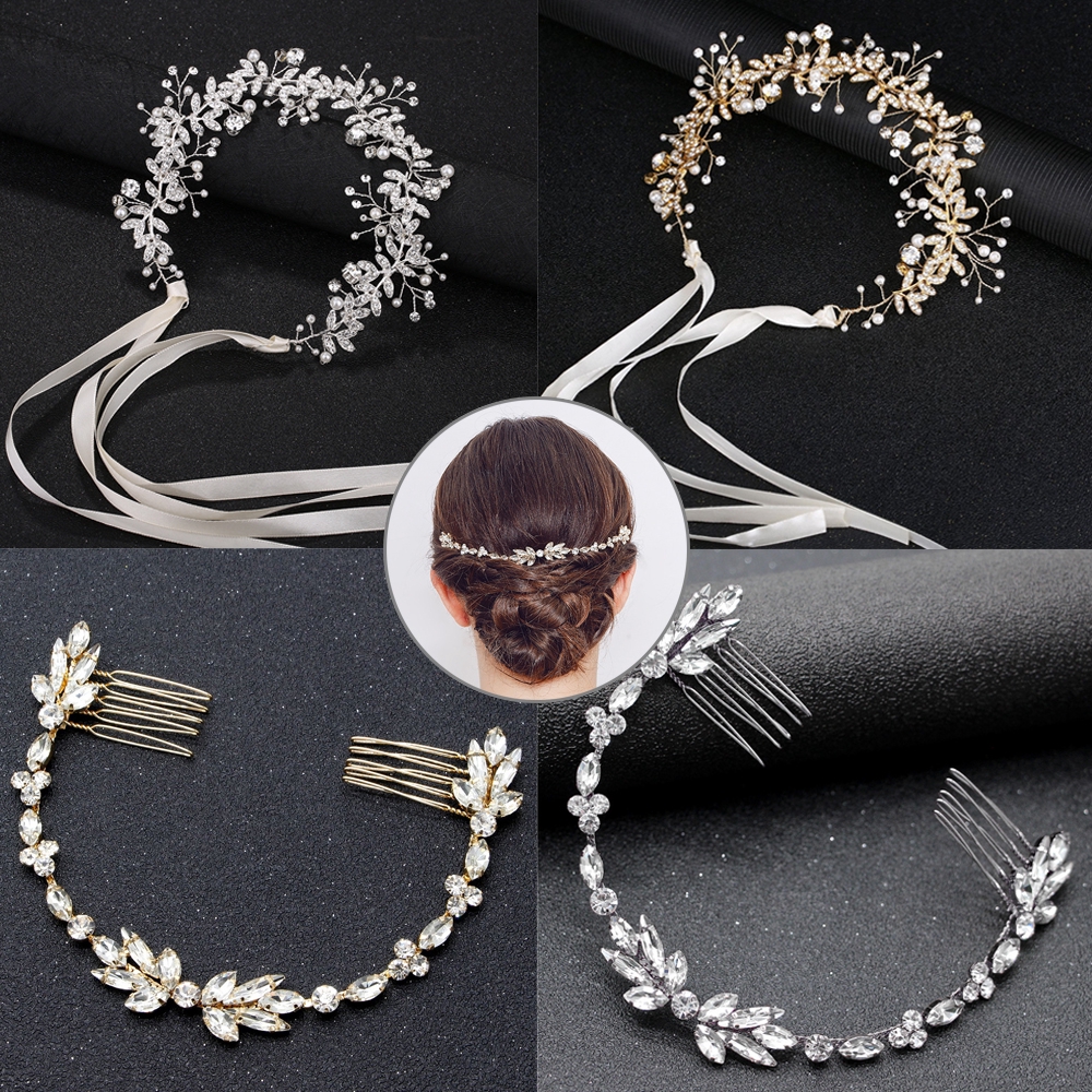 Phụ kiện cài tóc phong cách Boho cho cô dâu phụ kiện ngày cưới