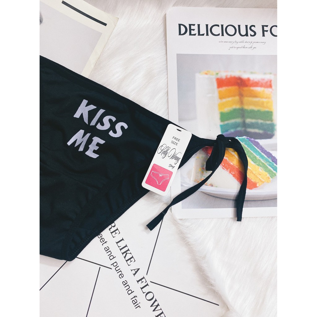 [có bán lẻ]- set 3 - 5quần chip cotton cột dây (ảnh thật ) - kelly wang