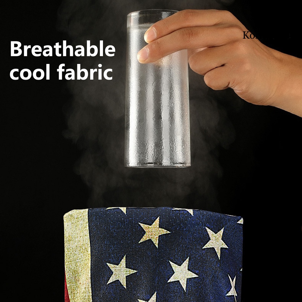 Khăn Che Mặt Hình Tam Giác Bằng Lụa Lạnh Nhanh Khô Chống Nắng Phong Cách Hàn Quốc Dùng Khi Lái Xe Ngoài Trời