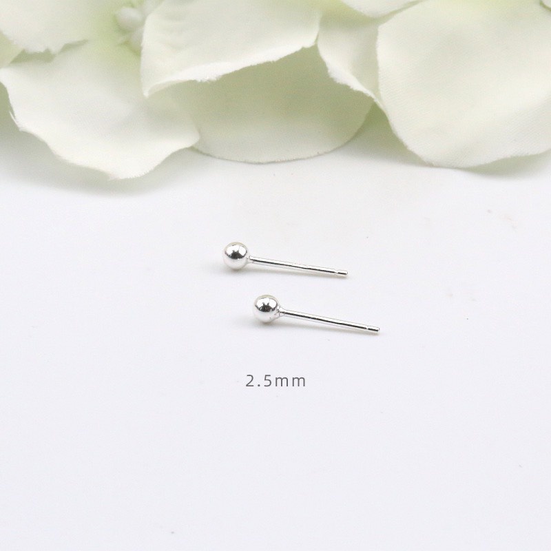 Khuyên tai bạc 925 minidot cá tính xinh xắn Dế Bạc - K5617