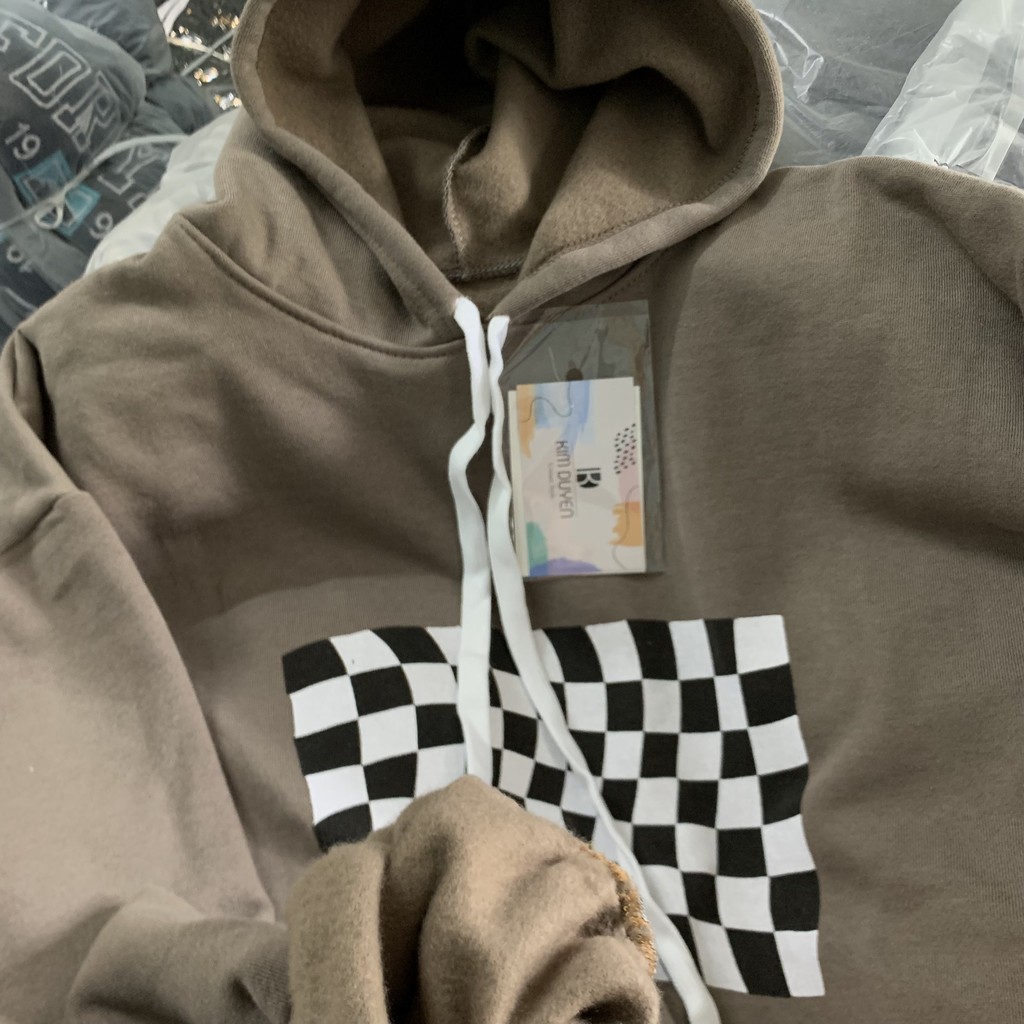 Áo Hoodie Caro Áo Hoodie Nỉ Ngoại Dày Dặn Mũ To Form Rộng Unisex Nam Nữ [Ảnh Thật + Video] | BigBuy360 - bigbuy360.vn