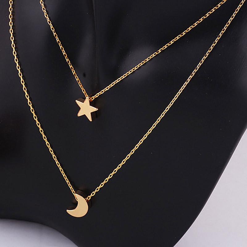 Vòng Cổ Choker Mặt Trăng Và Ngôi Sao Phong Cách Hàn Quốc