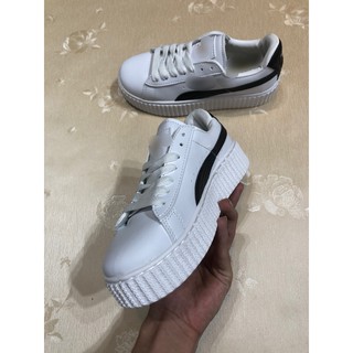 Giày thể thao sneaker trắng kẻ đen