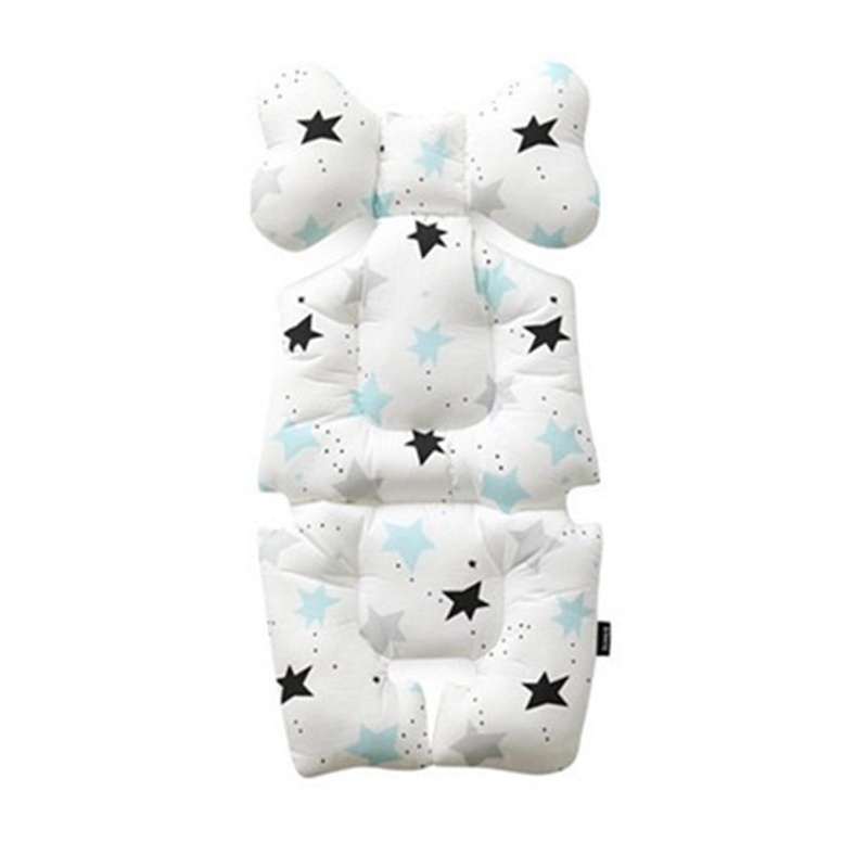 Tấm Lót Xe Đẩy Em Bé Bằng Cotton Mềm Mại Phối Lưới 3D Thoáng Khí